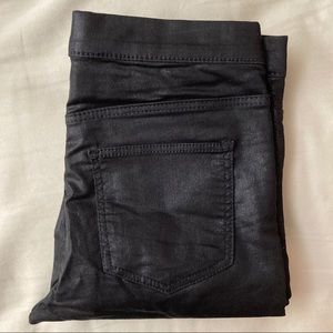 H&M Shiny Black High Waisted Leggings/Pants